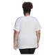 Adidas Γυναικεία κοντομάνικη μπλούζα Essentials Slim 3-Stripes  (Plus Size)